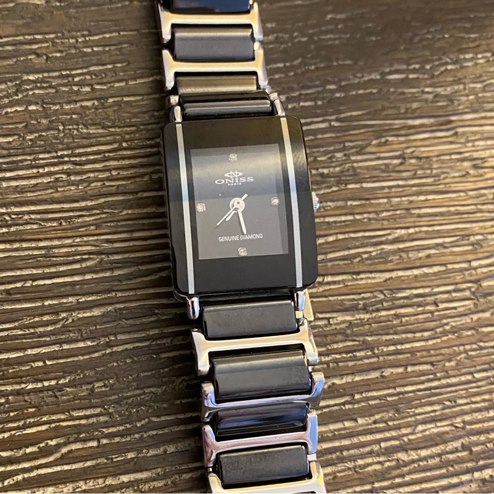 Oniss Ladies Watch, stainless steel with diamonds